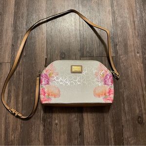 Calvin Klein floral crossbody handbag